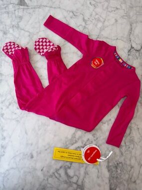 NWT Magnetic Me Modal Hot Pink One-Piece Footie 12/18M